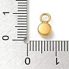 Ion Plating(IP) 304 Stainless Steel with Rhinestone Charms STAS-G351-13G-4