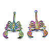 201 Stainless Steel Pendants STAS-N098-169M-1