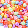 Opaque Acrylic Beads MACR-YW0001-18F-3