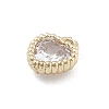 Brass Micro Pave Cubic Zirconia Pendants KK-M306-05G-02-2