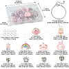 DIY Cartoon Resin & Alloy European Beads Bracelets Making Kits DIY-FS0007-21-4