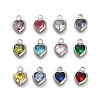 304 Stainless Steel Rhinestone Pendants STAS-B084-01P-1