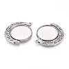 Non-Tarnish 304 Stainless Steel Rotatable Pendant Cabochon Settings STAS-N114-01P-2