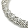 Non-Tarnish Adjustable 304 Stainless Steel Twist Spring Wire Bracelets BJEW-H617-14P-2