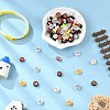 100Pcs Handmade Polymer Clay Beads CLAY-FP0001-10-5