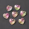 Faceted Glass Charms RGLA-L026-B12-1