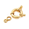 Brass Spring Ring Clasps LS-KK-D407-01G-C-2