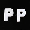 Natural Freshwater Shell Letter Charms BSHE-ZX007-02P-1