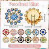120Pcs 12 Colors Sew on Rhinestone RGLA-AR0001-06-2