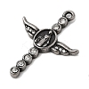 Religion 304 Stainless Steel with Rhinestone Pendants STAS-Z179-09AS-2