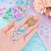 10 Setes 10 Colors Transparent Frosted Glass Round Seed Beads GLAA-PH0003-44B-3