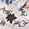 Peony Polyester Embroidery Ornament Accessories PATC-WH0008-04A-3
