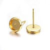 304 Stainless Steel Stud Earring Findings LS-STAS-P210-46G-02-2
