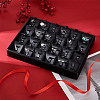 1Pc 24-Compartment Wooden Rings Presentation Boxes RDIS-PH0001-007-2