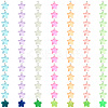 84Pcs 7 Colors Luminous Transparent Resin Pendants RESI-SZ0003-26-1