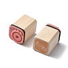 Wooden Rubber Stamps Sets AJEW-XCP0003-04-2