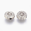 Tibetan Style Alloy Beads X-TIBEB-R022-P-FF-2