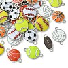 40Pcs 8 Styles Sports Theme Alloy Enamel Connector Charms ENAM-CJ0005-90-3