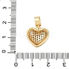 Brass Micro Pave Cubic Zirconia European Dangle Charms KK-K408-55G-4