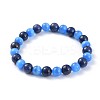 Natural Lapis Lazuli(Dyed) Stretch Bracelets BJEW-JB04506-04-1
