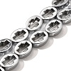 Electroplated Synthetic Non-magnetic Hematite Beads Strands G-L613-Z01-01G-1