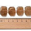 Natural Gold Strawberry Quartz Beads Strands G-H078-B15-01-5