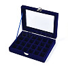 Flock with Glass Jewelry Display Box PW-WG61213-06-1