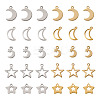 100Pcs 10 Style 304 Stainless Steel Charms STAS-PJ0001-39-2