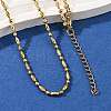 2.5MM 304 Stainless Steel Round Oval Link Chain Necklaces LS-NJEW-M110-01G-3