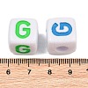 Opaque Acrylic Enamel European Beads AC-ACBA1794-04G-3
