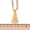 Virgin 201 Stainless Steel Pendant Necklaces for Men Women NJEW-K283-18G-3