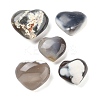 Natural Agate Heart Love Healing Stones G-G125-01C-1