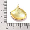Real 18K Gold Plated Rack Plating Brass Enamel Pendants X-KK-M293-32G-03-3