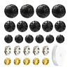 76Pcs Natural Lava Rock Round Beads for DIY Bracelet Making DIY-FS0002-01-3