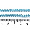 Electroplate Transparent Glass Beads Strands EGLA-A035-T3mm-A08-4