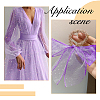 Polyester Mesh Lace Fabric DIY-WH0504-430C-6