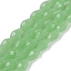 Electroplate Imitation Jade Glass Beads Strands X-EGLA-N013-J6mm-D04-1
