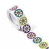 4 Patterns Paper Thank You Sticker Rolls STIC-E001-15-3