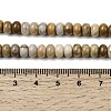 Natural Fossil Coral Beads Strands G-A280-A08-01-5