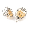 Natural Citrine Pendants G-H293-03P-01-2