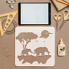 PET Hollow Out Drawing Painting Stencils DIY-WH0391-0839-3