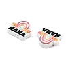 Mother's Day Silicone Focal Beads SIL-B078-07A-2