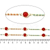 Brass Enamel Flat Round Link Chains CHS-H112-08G-3