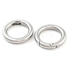 Non-Tarnish 304 Stainless Steel Spring Gate Rings STAS-Q032-1B-1