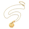 304 Stainless Steel Rose Pendant Necklaces for Women NJEW-S439-01A-G-4