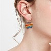 DIY Beads Geometry Drop Earring Making DIY-SZ0007-02-6