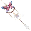 Stainless Steel Resin Butterfly Suncatcher HJEW-TA00451-01-2