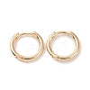 Brass Huggie Hoop Earrings KK-D063-04LG-1