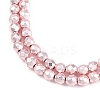 Baking Paint Electroplated Synthetic Non-magnetic Hematite Beads Strands G-H072-A01-01K-3