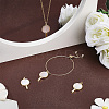 4Pcs Natural Shell Pendants KK-BBC0028-72-4